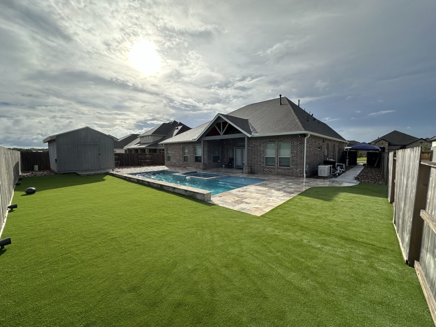 Autumn Leaf Drive Project - Custom Outdoor Living by Texas Turf Tenders