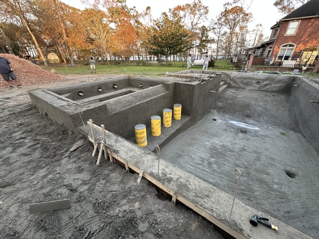 Texas Turf Tenders pool construction