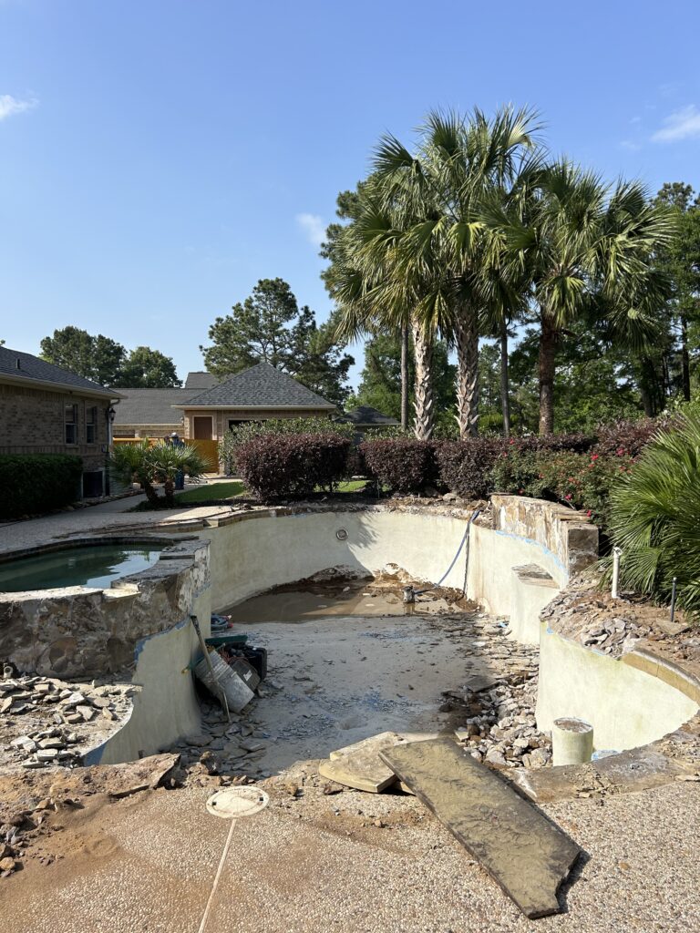 Texas Turf Tenders pool remodeling