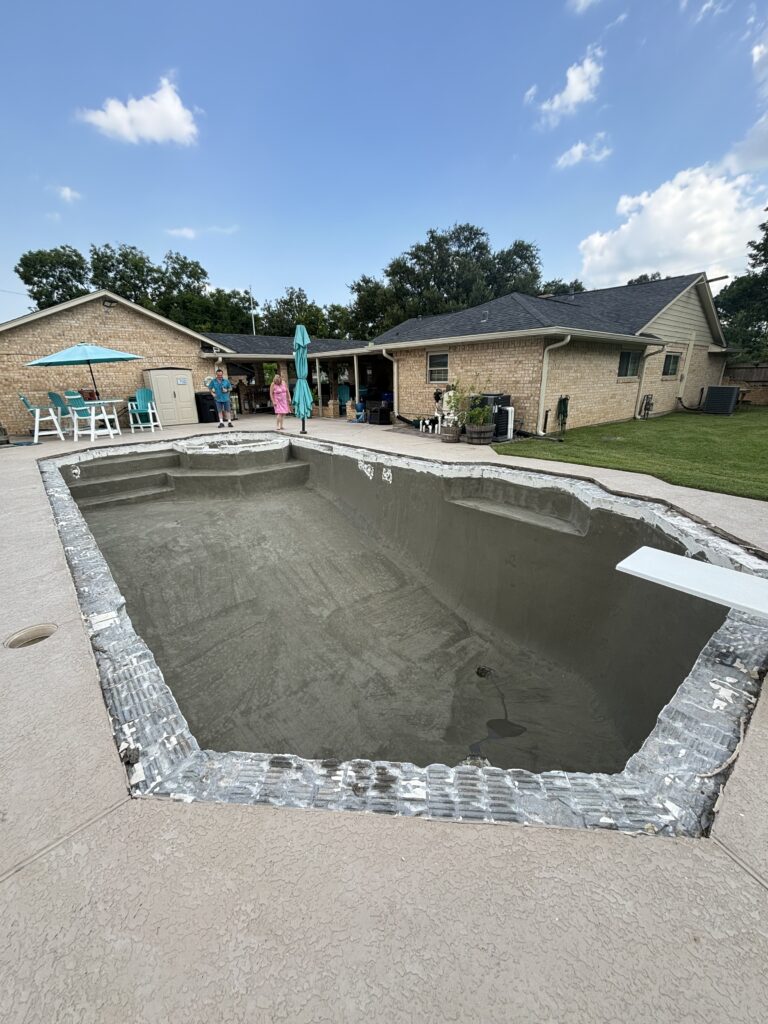 Texas Turf Tenders pool remodeling