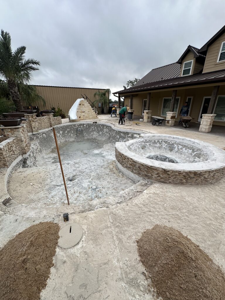 Texas Turf Tenders pool remodeling