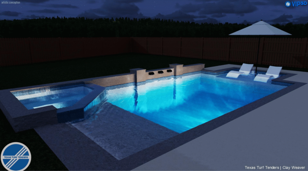 3D model - custom pool design