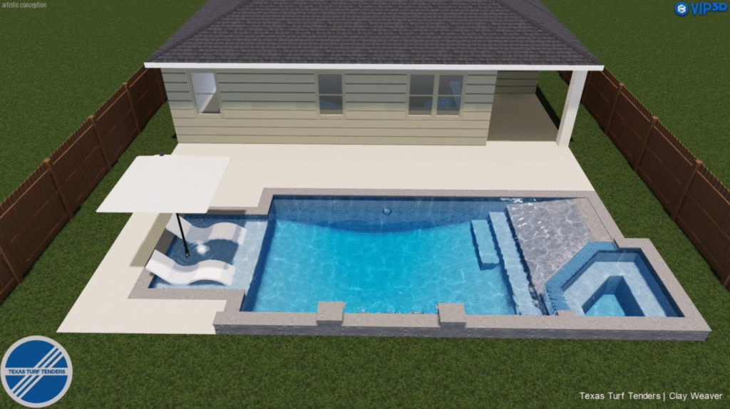 3D model - custom pool design