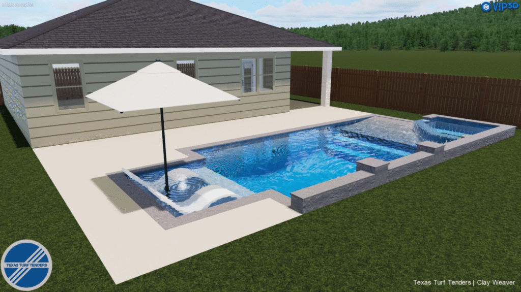 3D model - custom pool design