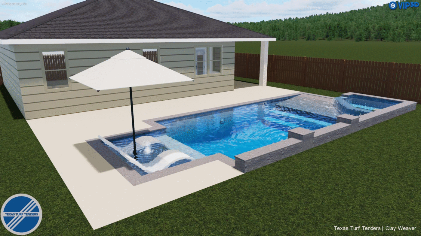 3D model - custom pool design