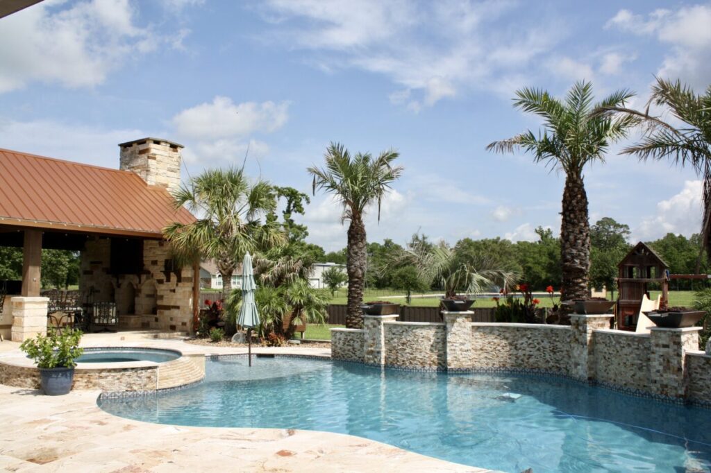 Jordan Ln Outdoor Living Project - Custom Pool and more by Texas Turf Tenders