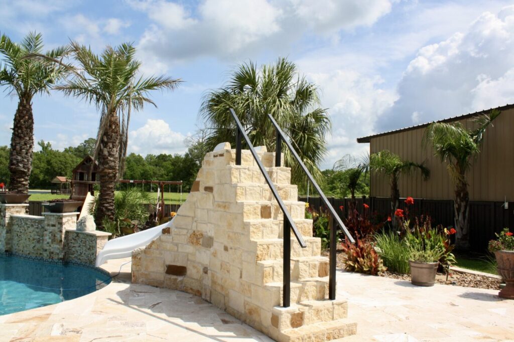 Jordan Ln Outdoor Living Project - Custom Pool and more by Texas Turf Tenders