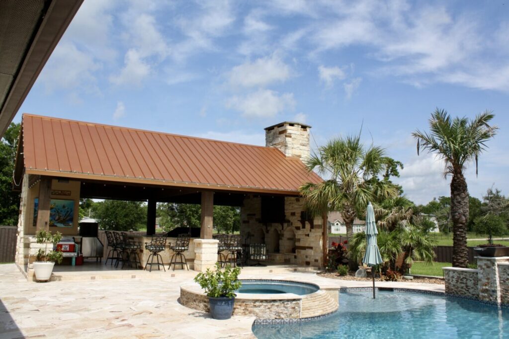Jordan Ln Outdoor Living Project - Custom Pool and more by Texas Turf Tenders