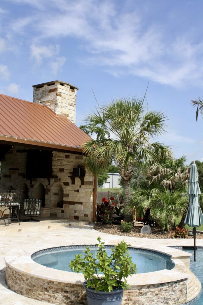 Jordan Ln Outdoor Living Project - Custom Pool and more by Texas Turf Tenders