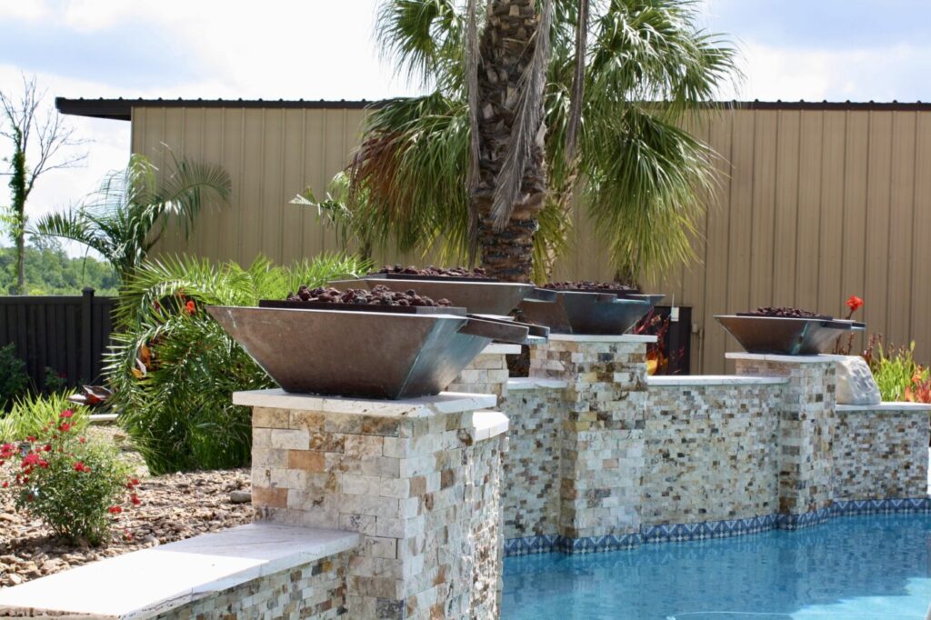 Jordan Ln Outdoor Living Project - Custom Pool and more by Texas Turf Tenders