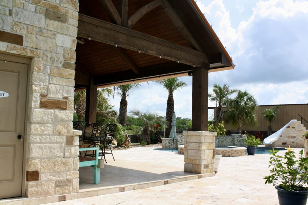 Jordan Ln Outdoor Living Project - Custom Pool and more by Texas Turf Tenders