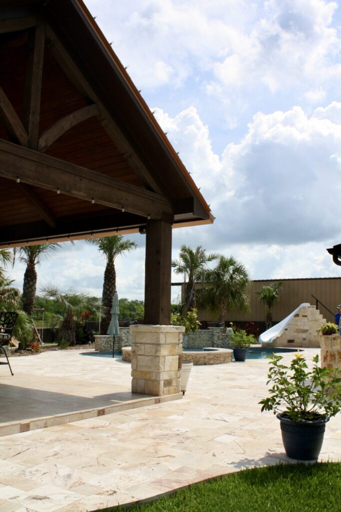 Jordan Ln Outdoor Living Project - Custom Pool and more by Texas Turf Tenders
