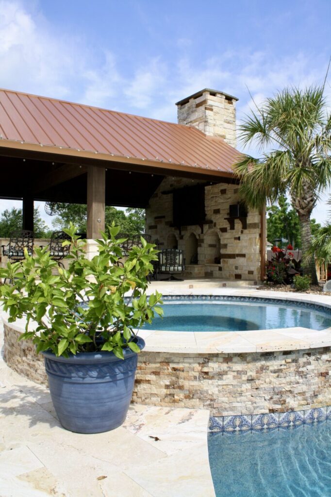 Jordan Ln Outdoor Living Project - Custom Pool and more by Texas Turf Tenders