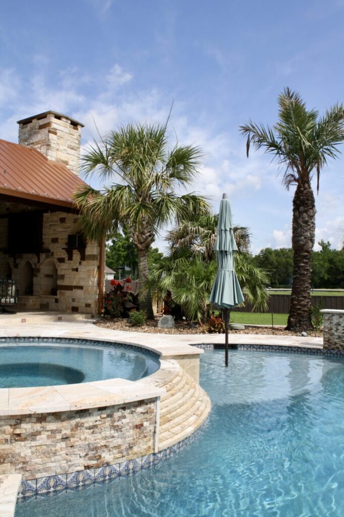 Jordan Ln Outdoor Living Project - Custom Pool and more by Texas Turf Tenders