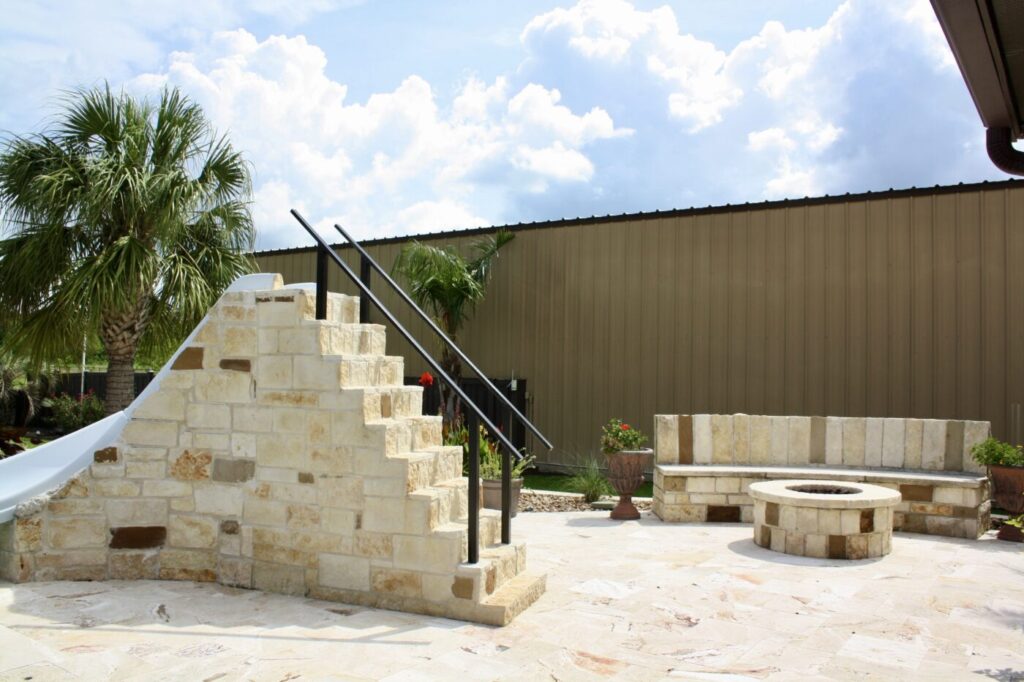 Jordan Ln Outdoor Living Project - Custom Pool and more by Texas Turf Tenders