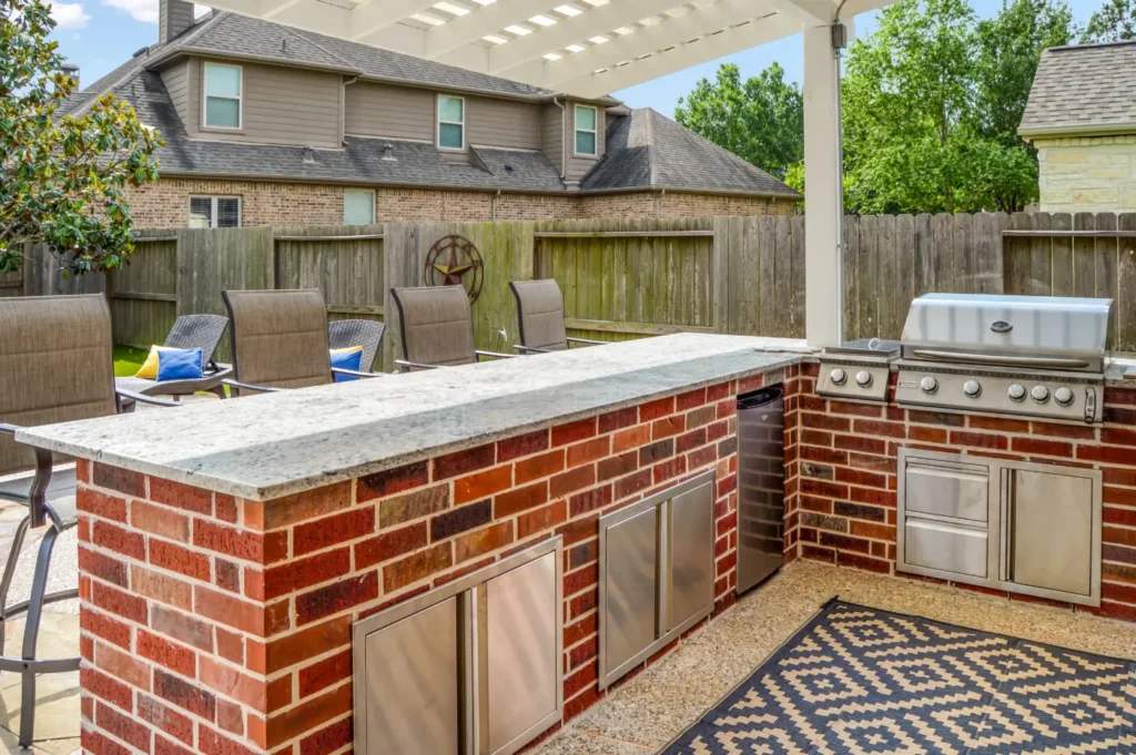 outdoor living spaces houston outdoor kitchen